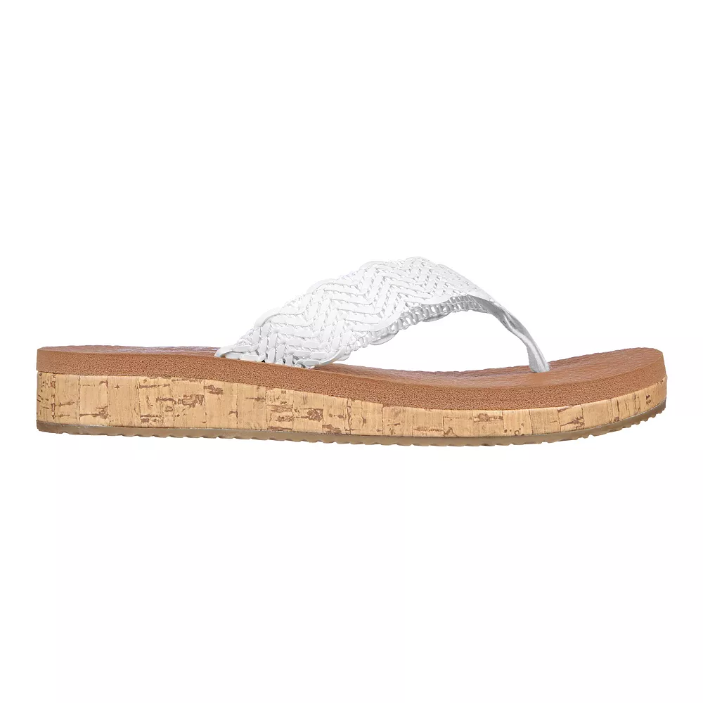 Skechers Cali Sandcomber Women's Wedge Thong Sandals 2 Skechers Cali Sandcomber Women's Wedge Thong Sandals - Image 2