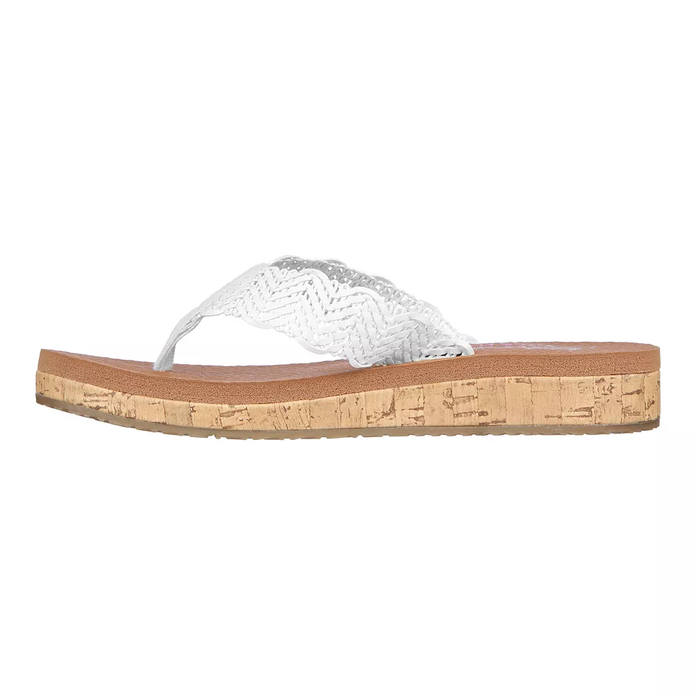 Skechers Cali Sandcomber Women's Wedge Thong Sandals 3 Skechers Cali Sandcomber Women's Wedge Thong Sandals - Image 3