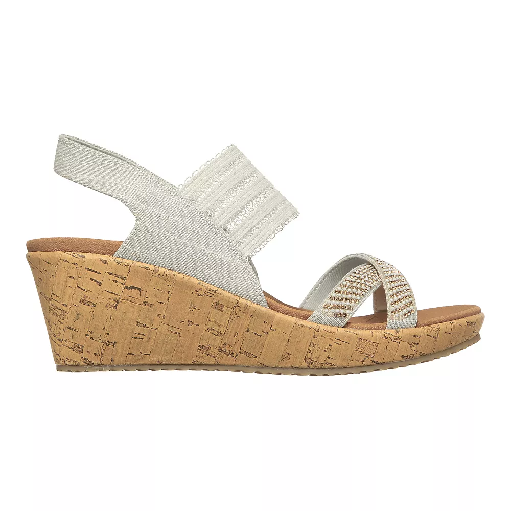 Skechers Beverlee Fancy Sips Women's Wedge Sandals 2 Skechers Beverlee Fancy Sips Women's Wedge Sandals - Image 2