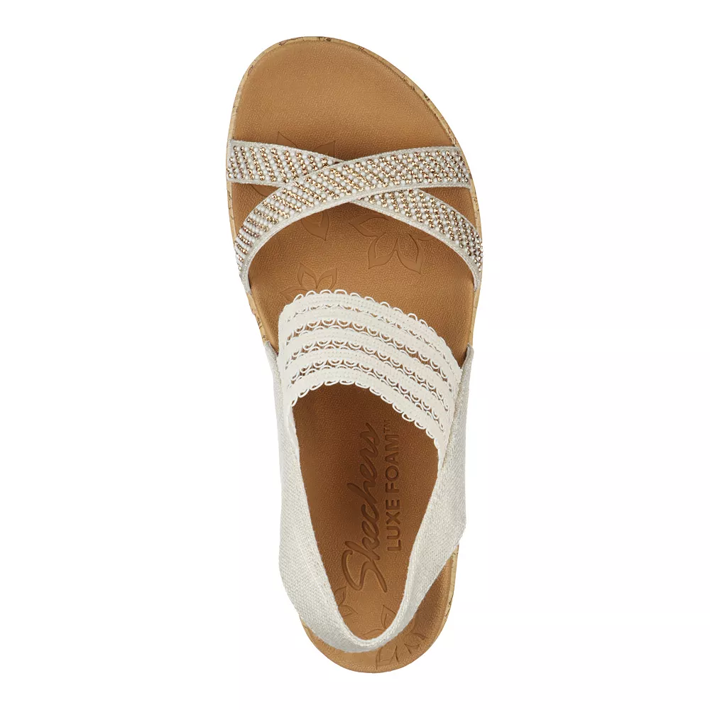 Skechers Beverlee Fancy Sips Women's Wedge Sandals 5 Skechers Beverlee Fancy Sips Women's Wedge Sandals - Image 5